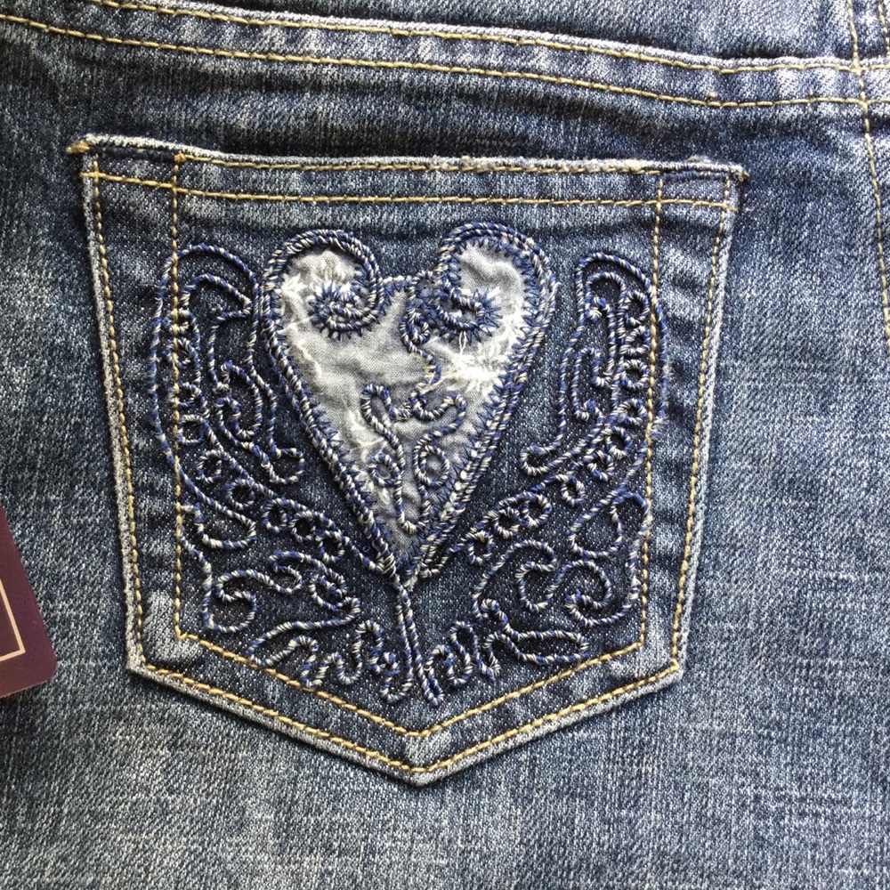 Dark blue jeans